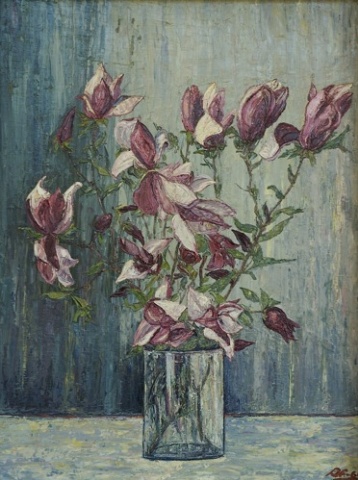 Anton Frommelt, 1964, l auf Hartfaserplatte, 80x61 cm
