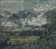 Landschaft gegen Rheinbrcke