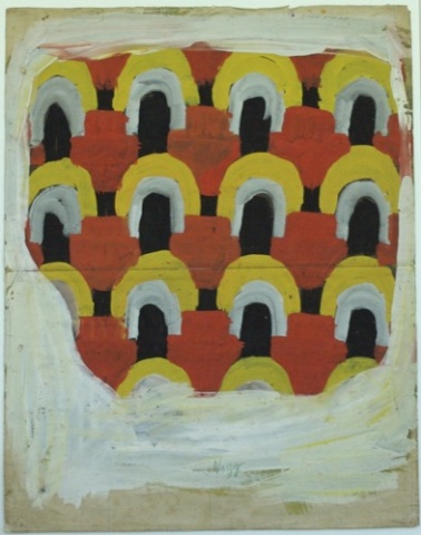 Ferdinand Nigg, um 1908 bis 1912, Gouache auf  Papier, 58.5x46 cm
